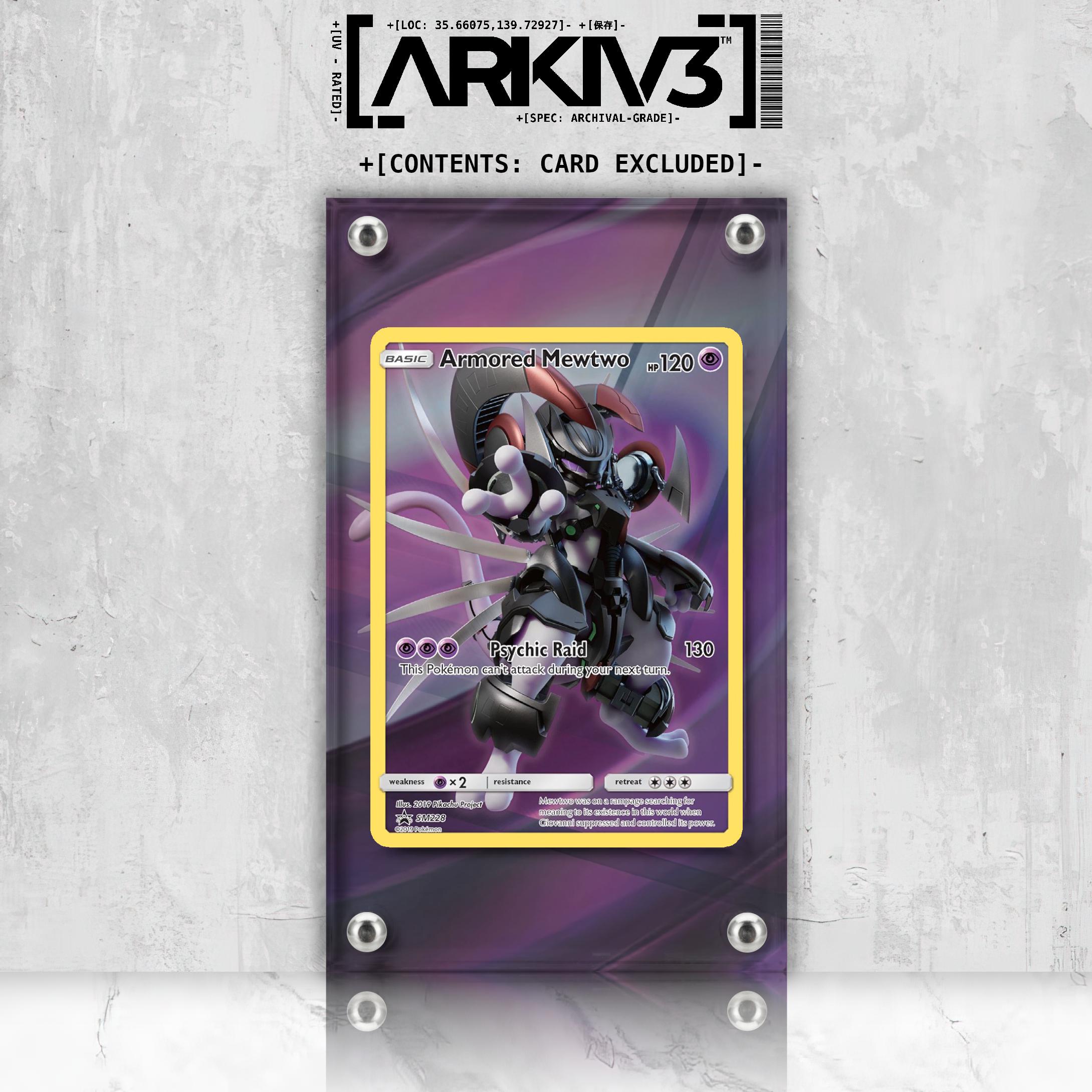 Armored Mewtwo (SM228) Promo Extended Art Display Case - Card NOT