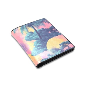 Canopy Bifold Wallet Wallet Steamwave Bifold Wallet Retro Bifold Brieftasche 90er Jahre Bifold Brieftasche Ästhetische Bifold Brieftasche