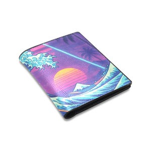Neonami Bifold Wallet Portemonnaie Steamwave Bifold Brieftasche Retro 90er Jahre Bifold Brieftasche Ästhetische Bifold Brieftasche