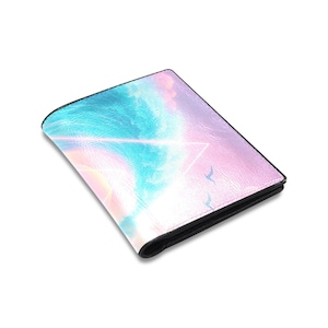 Grid Tide Bifold Wallet Vaporwave Bifold Wallet Retro Bifold Wallet 90s Bifold Wallet Aesthetic Bifold Wallet