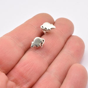 Elephant Silhouette Sterling Silver Studds Elephant Silhouette Sterling Silver Studds