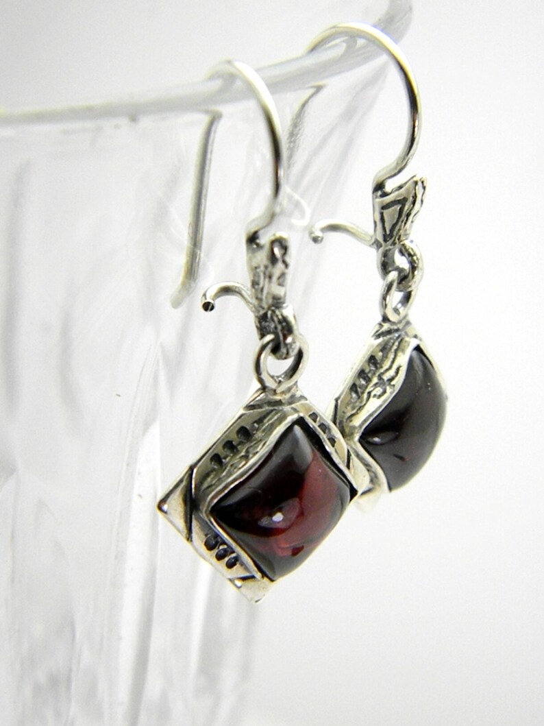 earrings sterling silver dangle earrings rustic Etsy