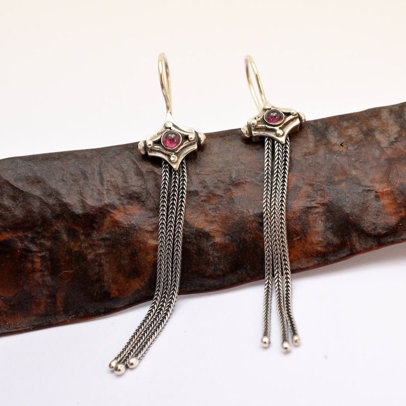 Ethnic Silver Earrings Sterling Silver Dangle Earrings Etsy