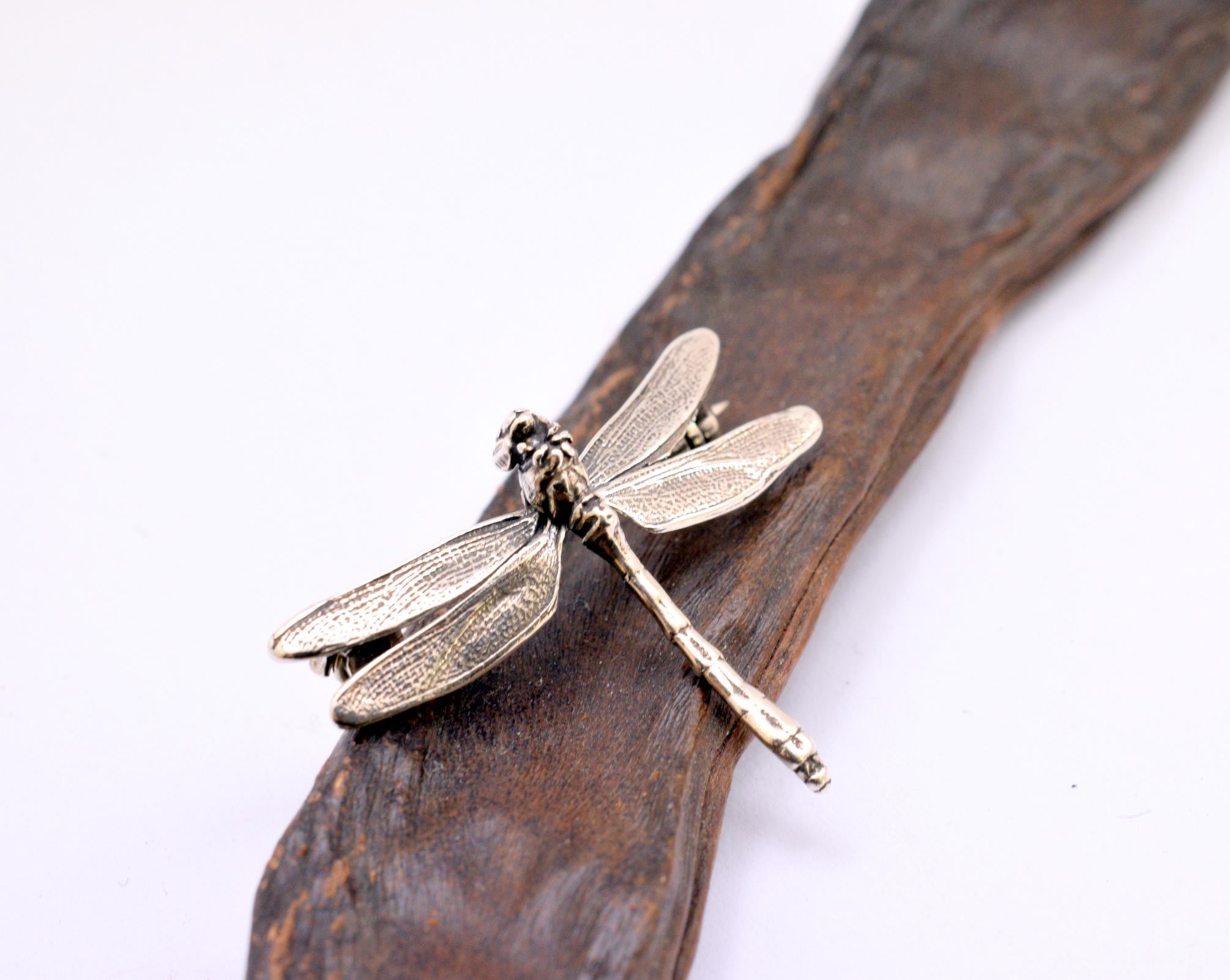 Insect Vintage Dragonfly Pin An Exquisite Vintage Dragonfly Brooch