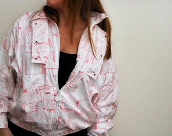 adidas floral jacket pink