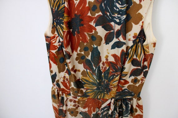 Rare Vintage 1950s Fit and Flare Floral Dress/ Vi… - image 8