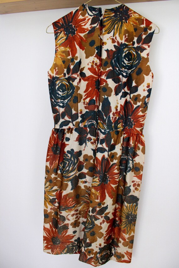 Rare Vintage 1950s Fit and Flare Floral Dress/ Vi… - image 6