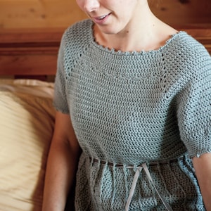 A line Sweater Crochet Sweater Pattern Crochet Empire Waist Sweater Women s Sweater Etsy