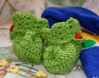 3-in-1 Pattern PDF for Crochet Baby Bootie Set, Moccasin and Cuff Style