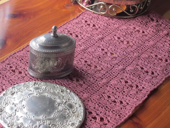 Pattern PDF for Crochet Diamond Dresser Scarf, Table Runner, Thread Crochet,  Art Deco Doily - Etsy