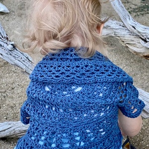 Pattern PDF for Infant Version of Swing in a Circle Crochet Sweater, Lace Cardigan, Bolero, Easy Skill image 4