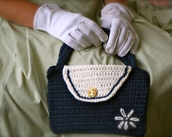 PATTERN PDF pour Crochet 1940s, 1950s Purse, Make Your Own Retro Accessoire, Personnaliser
