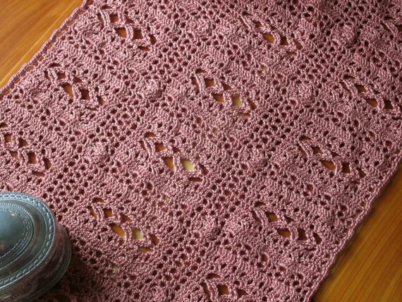Pattern PDF for Crochet Diamond Dresser Scarf, Table Runner, Thread Crochet,  Art Deco Doily - Etsy