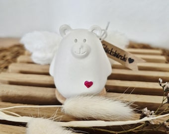 Glücksbringer, Glücksbärchi, Schutzengel, Geschenk, Geschenkidee, Mitbringsel