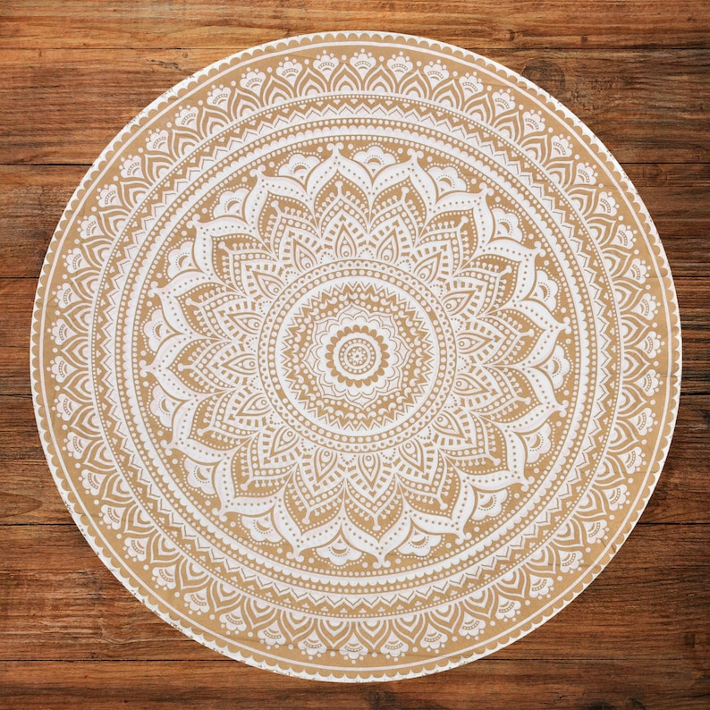 Boho round mandala tablecloth tapestry in beige and white
Cotton round mandala tablecloth for boho home decor
Beige and white round mandala tapestry wall hanging
Round boho mandala tablecloth for picnic or meditation
Decorative mandala round cotton tapestry for table or wall
Round bohemian mandala tablecloth in neutral tones
White mandala print round tablecloth tapestry decor
Cotton round mandala tapestry for yoga and meditation
Rustic boho mandala round tablecloth for dining or decor