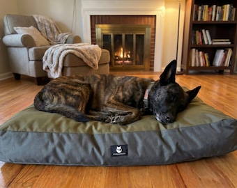 Luxury Dog Bed: Heavy Duty Cordura, Removable Washable Cover with Zipper, Shredded Memory Foam, Small Medium Large XL