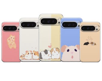 Hamster Phone Case, Rodent Cover, Furball Design UV Print Cover For Pixel 10 9 Pro XL 8A 7 6