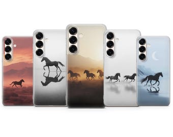 Galloping Horse Phone Case, Equestrian Design for Samsung S23 S22 S21 S24 S25 S26 Series