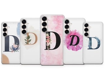 Personalisierte Anfang Telefon Fall Buchstabe D Abdeckung für Samsung S23 S22 S21 S24 S25 S26 Serie