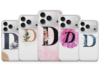 Personalisierte Anfangstelefonhülle Buchstabe D Cover für iPhone Modelle