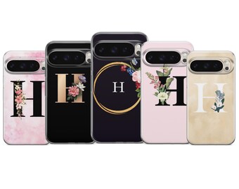 Personalisierte Anfang Telefon Fall Buchstabe H Abdeckung für Pixel 10 9 Pro XL 8A 7 6
