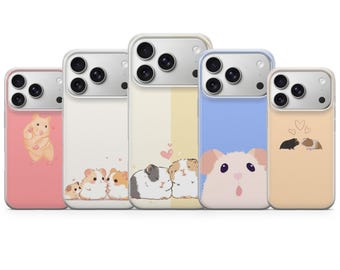 Hamster Phone Case, Rodent Cover, Furball Design for iPhone Models