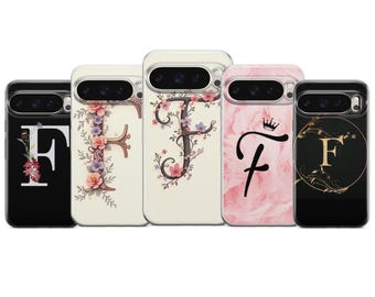 Personalisierte Anfang Telefon Fall Buchstabe F Abdeckung für Pixel 10 9 Pro XL 8A 7 6