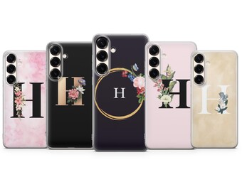 Personalisierte Anfang Telefon Fall Buchstabe H Abdeckung für Samsung S23 S22 S21 S24 S25 S26 Serie