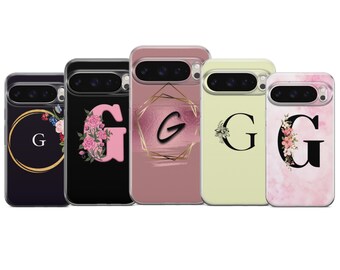 Personalisierte Anfang Telefon Fall Buchstabe G Abdeckung für Pixel 10 9 Pro XL 8A 7 6