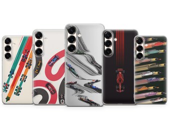 Racing Car Phone Case Sportliche ästhetische Formel-Abdeckung für Samsung S23 S22 S21 S24 S25 S26 Serie