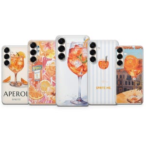 Aperol Spritz Cocktail Mobilskal, UV-tryck Skal för Samsung S23 S22 S21 S24 S25 S26 Serien