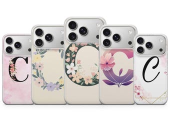 Personalisierte Anfang Telefon Hülle Buchstabe C Cover für iPhone Modelle