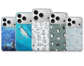 Penguin Colony Phone Case, Iceberg Cover for iPhone Models
