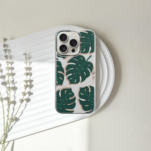 Green Plant Phone Case Greenery Cover For iPhone 17 16 15 14 13 12 Pro Max For Samsung s25 s24 s23 FE a56 a36 a16 For Pixel 7 8 9 Pro XL