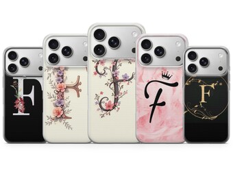Personalisierte Anfang Telefon Hülle Buchstabe F Cover für iPhone Modelle