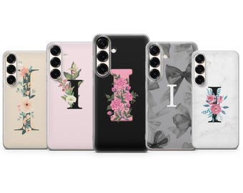Personalisierte Anfang Telefon Fall Buchstabe I Abdeckung für Samsung S23 S22 S21 S24 S25 S26 Serie
