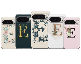 Personalisierte Anfang Telefon Fall Buchstabe E Abdeckung für Pixel 10 9 Pro XL 8A 7 6