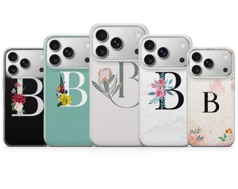 Personalisierte Anfang Telefon Hülle Buchstabe B Cover für iPhone Modelle
