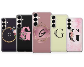 Personalisierte Anfang Telefon Fall Buchstabe G Abdeckung für Samsung S23 S22 S21 S24 S25 S26 Serie