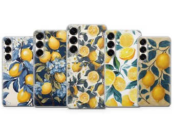 Lemon Citrus Phone Case, Cover for Samsung S23 S22 S21 S24 S25 S26 Series