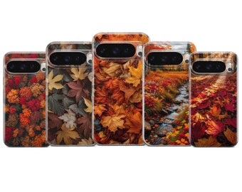 Autumn Leaves Phone Case, Fall Foliage Cover UV Print Cover For Pixel 10 9 Pro XL 8A 7 6
