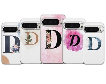 Personalisierte Anfang Telefon Fall Buchstabe D Abdeckung für Pixel 10 9 Pro XL 8A 7 6
