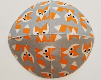 Little Foxes Kippah Yarmulke Saucer Style Support TEAM FOX