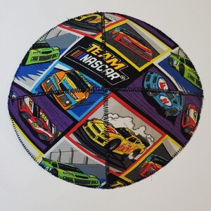 レースカーソーサーキッパヤルムルカNASCARコットンカラフル