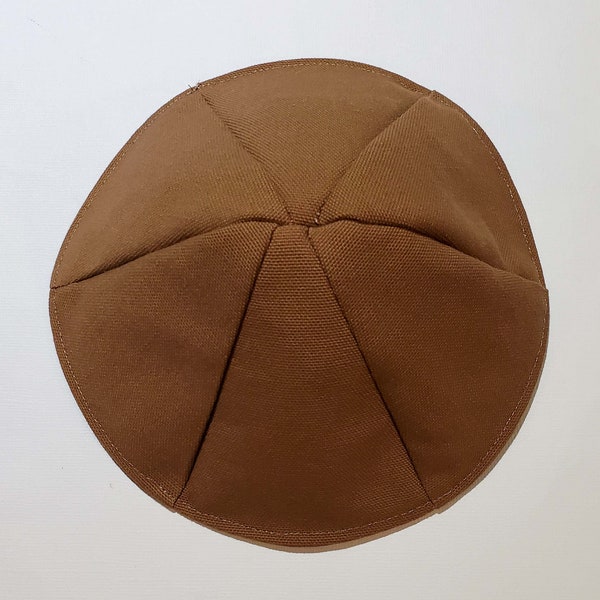Carhartt Style Kippah Yarmulke  6 Panel Style stays on without clips Match your work jacket!
