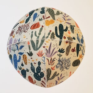Cactus Saucer Kippah Yarmulke Green Southwest