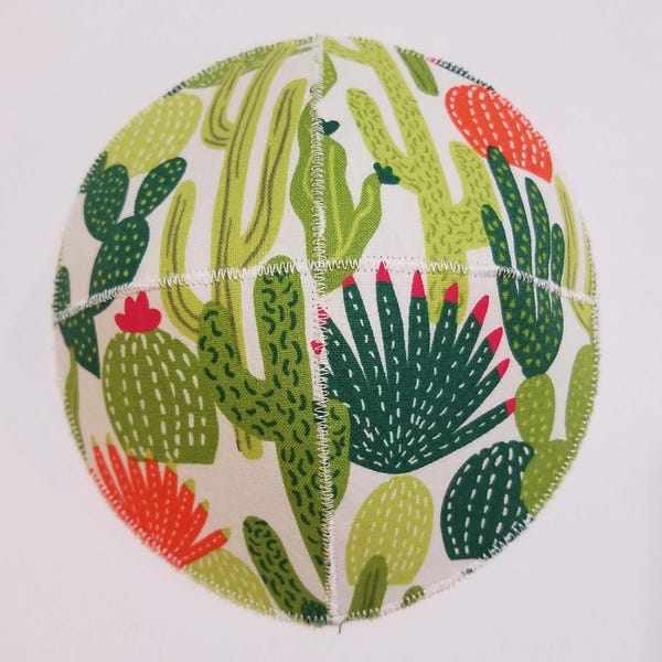 Cactus Saucer Kippah Yarmulke Green Southwest