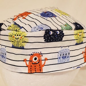 Monsters and Cute Dinos Kippah Yarmulke Original Style Washable Reversible