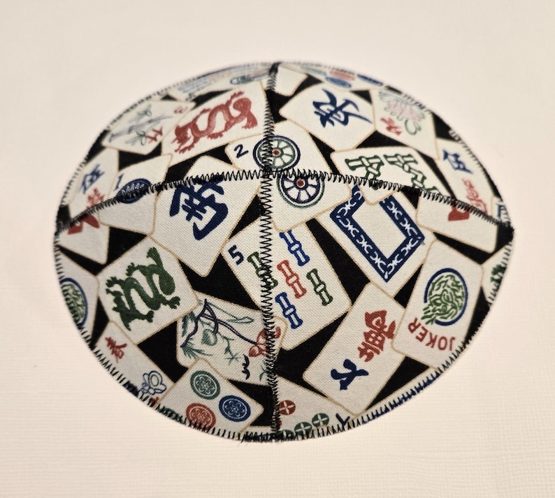 Mah Jong Kippah Yarmulke Saucer Style - Etsy