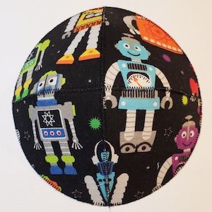 Robots Saucer Style Kippah Yarmulke